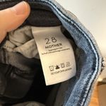 Mother High Waisted Looker Jeans in Miss Moody Two Shoes Racer Size 28 Gray Photo 6