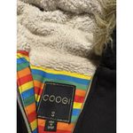 COOGI COOJI Vintage Y2K 90s Fur Lined Hoodie Sweatshirt Jacket Grunge Mallgoth Small Photo 5