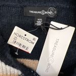 Treasure & Bond  Geometric Chevron Crewneck Pullover Cozy Sweater Photo 4