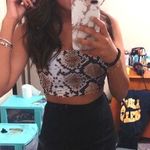 Pretty Little Thing Snakeskin Crop Top Photo 0