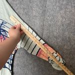 Free People Medium Palm Breeze Oversized palm tree ruched 3/4 sleeves sweater Photo 4