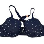 Cacique NWT  Lane Bryant Lightly Lined T Shirt Bra Blue White Stars Underwire 46C Photo 0
