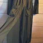 High slit green maxi dress Size M Photo 3