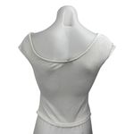 Edikted  Women's White Short Sleeve Boat Neck Cropped T Shirt Tee Top Size M Photo 1
