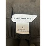 Club Monaco Women's Green Linen Belted High Rise Paperbag Mini Shorts Size 6 Photo 3