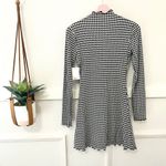 SO NWT  Houndstooth Long Sleeve Mockneck Mini Dress Size XS Photo 5