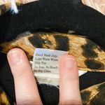 Misook  Leopard Collared Blouse in Black Small Petite Photo 4