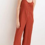 Madewell Textured Cover-Up Jumpsuit Fresh Chili 2022 Casual Summer Red Small Photo 7