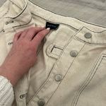 Cream Denim Skirt Size M Photo 2