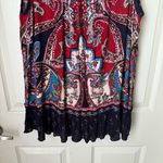 Bila Small Sleeveless Boho Peasant Paisley Floral‎ Print Blouse Photo 4