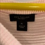 ANN TAYLOR FACTORY LIGHT PINK KNIT DRESS/TOP… RIBBED TEXTURE LONG SLEEVE SIZE XL Photo 2