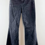 American Eagle Curvy Super High Rise Flare Jeans Black 10 Photo 0