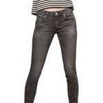AMO Twist Zip Skinny Jean in Smoke Gray Size 29 Photo 0