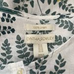 Cynthia Rowley Botanical Floral Linen Button Down Shirt, Sz 1X Photo 11