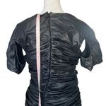 House Of CB NWT Alcea Black Vegan Leather Mini Dress Sz Large Photo 6