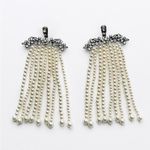 ZARA  waterfall earrings with rhinestone and pearls NWT❗️ Photo 3