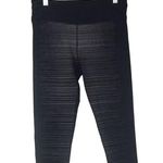 Fabletics Ingrid II Black Striped Crop Cropped Stretch Capri Tight Pants Women S Photo 0