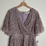 Mac Duggal SEQUINED BUTTERFLY SLEEVE HIGH LOW GOWN dress size 12 Photo 3
