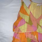 Colorful Ruffle Dress Orange Size M Photo 1