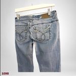 1098 Premiere by Rue21 Flare Jeans 30x31.5 Low rise Light Wash Stretch Blue Size 30 Photo 5