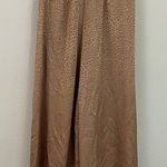 Show Me Your Mumu Satin Cheetah Print Wide Leg Pull On Palazzo Pants Size XS Photo 0
