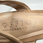 OFFICE LONDON Nude Leather Ankle Strap Heeled Sandals Women's 7 US Tan Photo 9