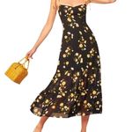 Reformation  Emmie Midi Dress in Piazza Floral Summer  Size 0 Photo 0