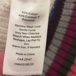 Talbots T by Coolmax White Multi Stripe 1/2 Zip Sweater Size Medium Petite Photo 7