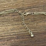 Paperclip Link Chain Brassy Gold Tone Necklace 36" Elegant Modern Long Photo 4