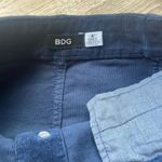 BDG  Urban Outfitters Navy Corduroy A-Line Mini Skirt Y2K Indie Retro Preppy Sz 4 Photo 1