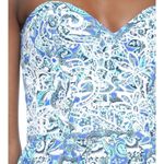 Parker Azalea Strapless Sweetheart-Neck Lace Dress, Glacius Brocatto eyelet midi Photo 4