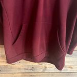ZARA  Burgundy 1/4 Zip Fur Trim Hoodie‎ Small Photo 3