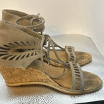 DOLCE VITA lightly used beautiful tan, suede, heeled sandals. Size 6. Photo 0