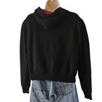 Threadz Juniors XL Black Button Jacket Red Plaid Hood Punk Grunge Style Size undefined Photo 5