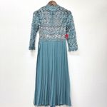 Little Mistress  Crochet & Pleated Midi Dress Size‎ 2 Photo 3