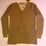 Emory park  NWT & NWOT Fall Sweater sexy back lace up front V neck Photo 3