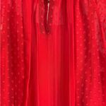 Figueroa & Flower Red Polka Dot Sheer Blouse by Free People size L Size L Photo 6