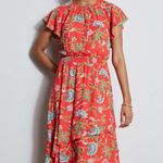 T Tahari Flutter Sleeve Ruffled Sundress Photo 1