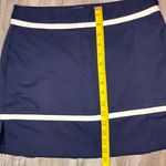 Adidas  Womens Skort Skirt Navy Blue White Stretch Clima Cool Tennis Golf Size 4 Photo 8