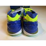 ASICS Gel-Nimbus 18 Neon Yellow/Blue Size 6.5 Lace Up Logo New T650N Photo 5