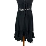 Perfectly Priscilla Maxi Dress Small‎ Black Hi Low NWT Formal Evening Photo 2