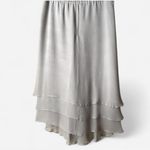 St. John  Evening by Marie Gray Silver Chiffon Overlay Ballet Coquette Skirt Photo 4