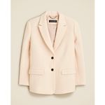 J.Crew Oversized Blazer Jacket in Boiled Wool US 14 Outerwear Career Business‎ Pink Photo 3