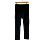 Free People Midnight Fuax Suede Leggings Womens S Black High Rise Pull On Photo 6