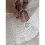 Show Me Your Mumu  Tucker Top in Ivory Luxe Satin Cropped Lined Stretch Small Photo 5