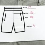 Universal Threads NEW Universal Thread Womens 14 Dusty Olive Vintage Midi Stretch Shorts Raw‎ Hem Photo 7