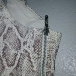 Carmen Marc Valvo 10 Snake Zip Sides One Piece Swim Suit in White Photo 5