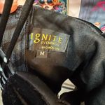 Elegant Black Velvet Dress with Strappy Back Size M Photo 5