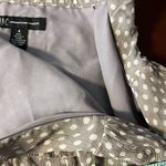 INC  International Concepts Women's Skirt 4 Silk Taupe Polka Dot Ruffle L… Photo 6