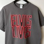 Elvis Lives T Shirt Vintage Y2K Medium M Gray Tee Photo 14
